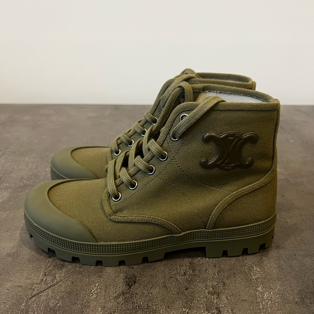 Celine Patapans Lace Up Boot